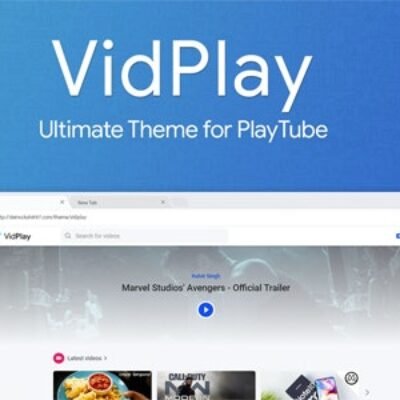 VidPlay v3.1 – The Ultimate PlayTube Theme