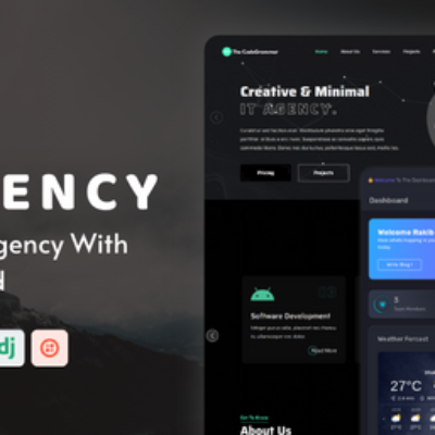 TCG AGENCY v1.4 – Python Django Creative Digital Agency Script With Custom Dashboard