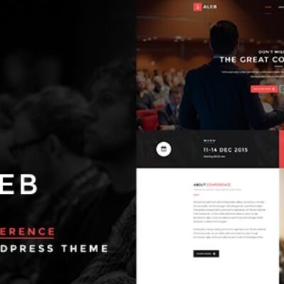 Aleb v1.4.6 – Event Conference Onepage WordPress Theme